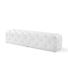 Load image into Gallery viewer, Amour 72&quot; Tufted Button Entryway Faux Leather Bench by Modway
