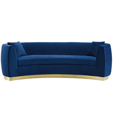 Load image into Gallery viewer, Resolute Curved Performance Velvet Sofa by Modway
