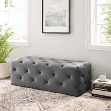 Load image into Gallery viewer, Amour 48&quot; Tufted Button Entryway Performance Velvet Bench
