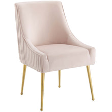 Load image into Gallery viewer, Discern Pleated Back Upholstered Performance Velvet Dining Chair by Modway
