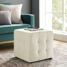 Load image into Gallery viewer, Contour Tufted Cube Performance Velvet Ottoman by Modway
