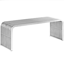 Load image into Gallery viewer, Pipe 47&quot; Stainless Steel Bench by Modway
