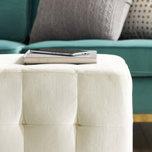 Load image into Gallery viewer, Contour Tufted Cube Performance Velvet Ottoman by Modway
