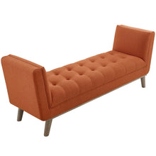 Load image into Gallery viewer, Haven Tufted Button Upholstered Fabric Accent Bench
