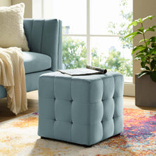 Load image into Gallery viewer, Contour Tufted Cube Performance Velvet Ottoman by Modway
