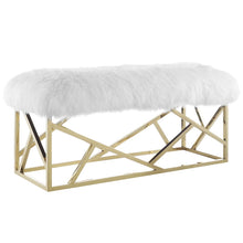 Load image into Gallery viewer, Intersperse Sheepskin Bench by Modway
