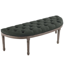 Load image into Gallery viewer, Esteem Vintage French Upholstered Fabric Semi-Circle Bench by Modway
