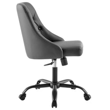 Load image into Gallery viewer, Distinct Tufted Swivel Vegan Leather Office Chair by Modway
