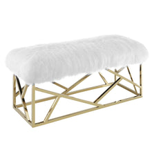 Load image into Gallery viewer, Intersperse Sheepskin Bench by Modway
