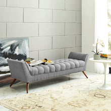 Load image into Gallery viewer, Response Upholstered Fabric Bench by Modway
