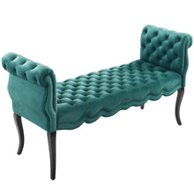 Load image into Gallery viewer, Adelia Chesterfield Style Button Tufted Performance Velvet Bench by Modway
