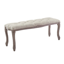 Load image into Gallery viewer, Regal Vintage French Upholstered Fabric Bench by Modway
