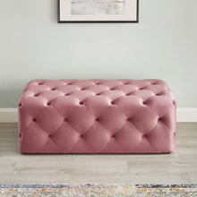 Load image into Gallery viewer, Amour 48&quot; Tufted Button Entryway Performance Velvet Bench
