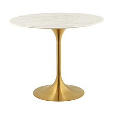 Load image into Gallery viewer, Lippa 36&quot; Round Faux Marble Dining Table by Modway
