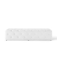 Load image into Gallery viewer, Amour 72&quot; Tufted Button Entryway Faux Leather Bench by Modway
