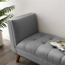 Load image into Gallery viewer, Haven Tufted Button Upholstered Fabric Accent Bench by Modway
