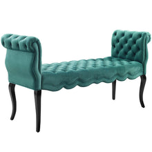 Load image into Gallery viewer, Adelia Chesterfield Style Button Tufted Performance Velvet Bench by Modway
