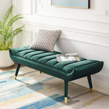 Load image into Gallery viewer, Guess Channel Tufted Performance Velvet Accent Bench by Modway
