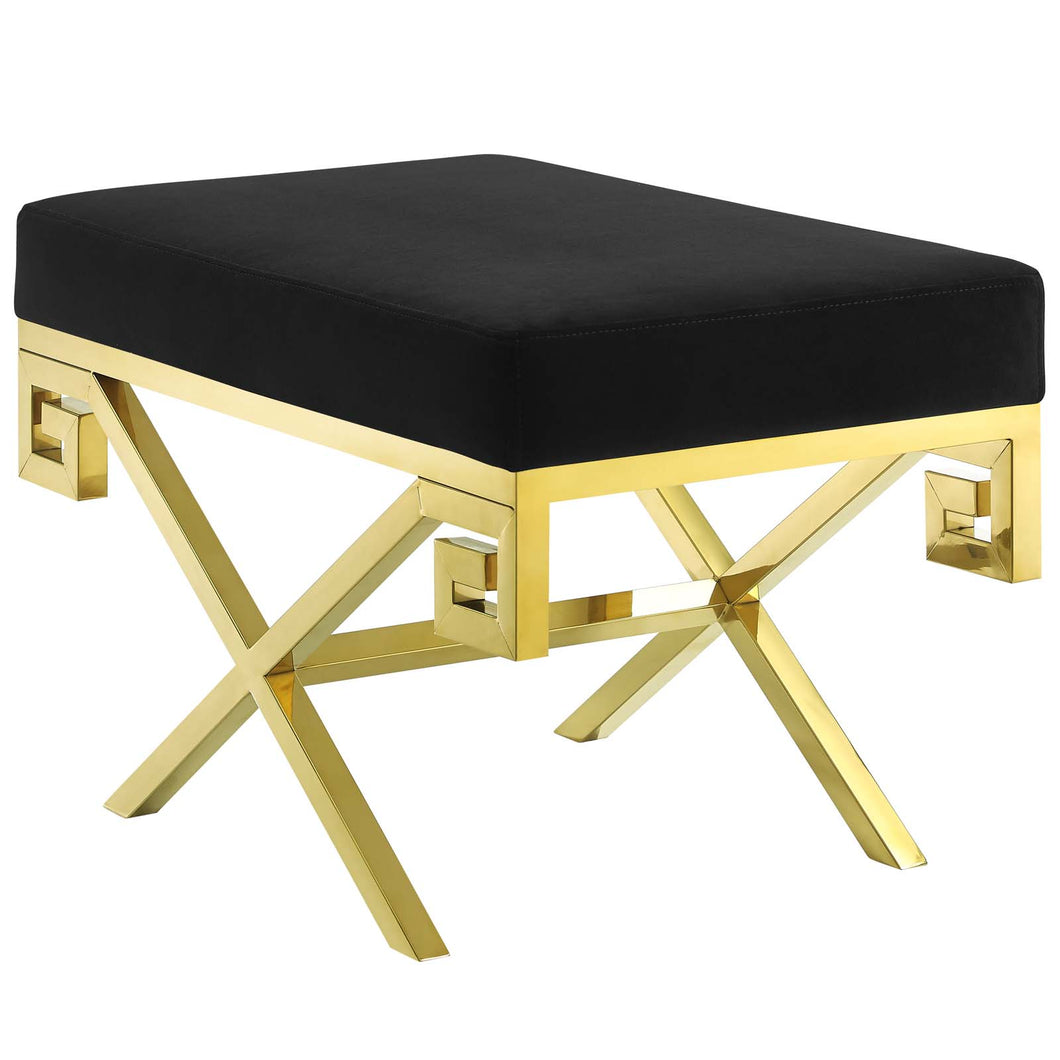 Rove Velvet Performance Velvet Bench by Modway