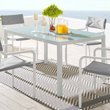 Load image into Gallery viewer, Raleigh 59&quot; Outdoor Patio Aluminum Dining Table by Modway
