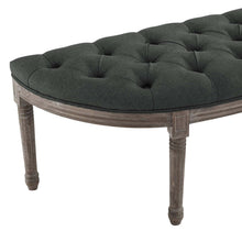 Load image into Gallery viewer, Esteem Vintage French Upholstered Fabric Semi-Circle Bench by Modway
