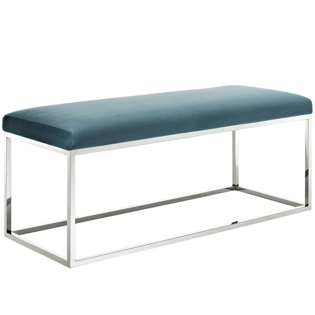 Anticipate Performance Velvet Bench by Modway