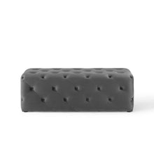 Load image into Gallery viewer, Amour 48&quot; Tufted Button Entryway Performance Velvet Bench
