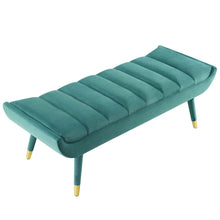 Load image into Gallery viewer, Guess Channel Tufted Performance Velvet Accent Bench by Modway
