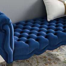 Load image into Gallery viewer, Adelia Chesterfield Style Button Tufted Performance Velvet Bench by Modway
