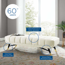 Load image into Gallery viewer, Adept 60&quot; Performance Velvet Bench by Modway
