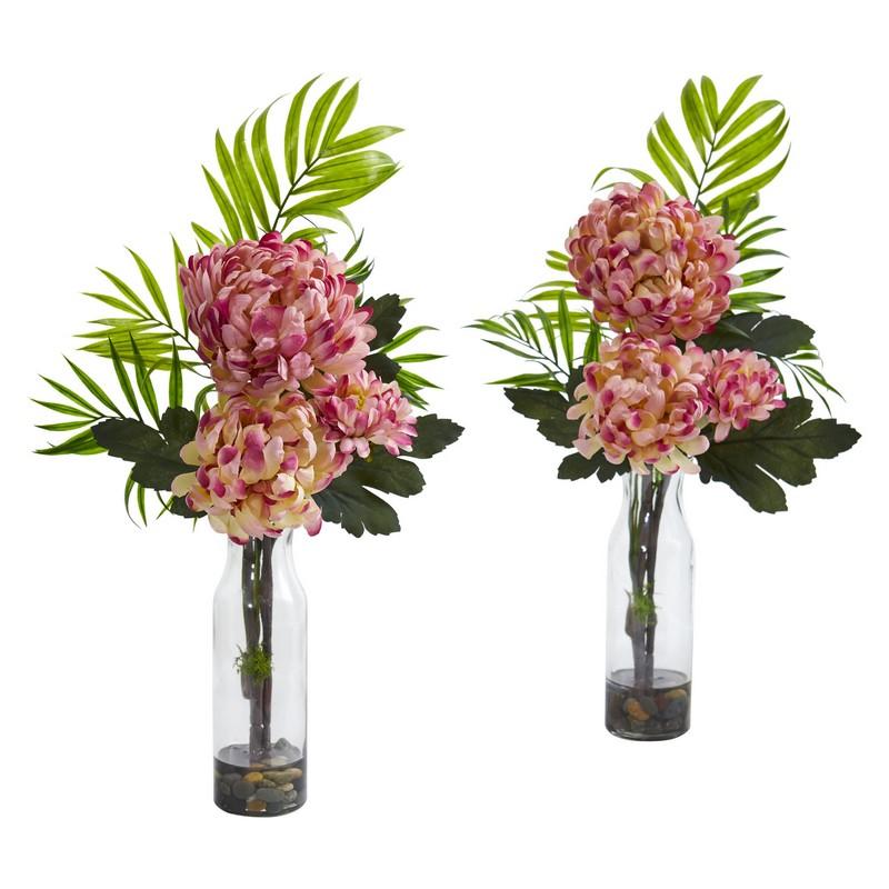 Tropical Mum Artificial Arrangement (Set of 2)