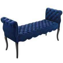 Load image into Gallery viewer, Adelia Chesterfield Style Button Tufted Performance Velvet Bench by Modway
