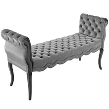 Load image into Gallery viewer, Adelia Chesterfield Style Button Tufted Performance Velvet Bench by Modway
