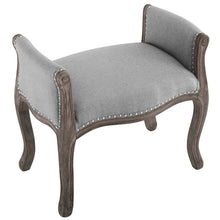 Load image into Gallery viewer, Avail Vintage French Upholstered Fabric Bench by Modway
