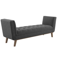 Load image into Gallery viewer, Haven Tufted Button Upholstered Fabric Accent Bench by Modway
