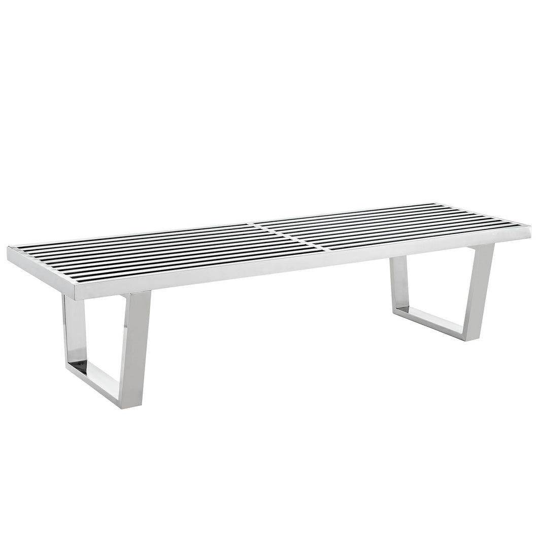 Sauna 5' Stainless Steel Bench by Modway