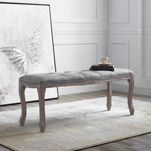 Load image into Gallery viewer, Regal Vintage French Upholstered Fabric Bench by Modway
