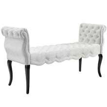 Load image into Gallery viewer, Adelia Chesterfield Style Button Tufted Performance Velvet Bench by Modway
