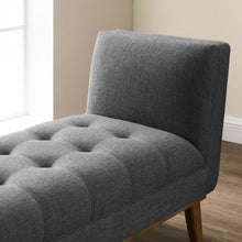 Load image into Gallery viewer, Haven Tufted Button Upholstered Fabric Accent Bench by Modway
