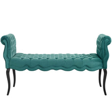 Load image into Gallery viewer, Adelia Chesterfield Style Button Tufted Performance Velvet Bench by Modway
