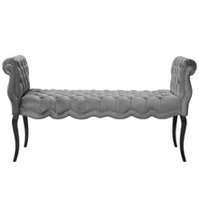 Load image into Gallery viewer, Adelia Chesterfield Style Button Tufted Performance Velvet Bench by Modway
