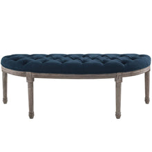 Load image into Gallery viewer, Esteem Vintage French Upholstered Fabric Semi-Circle Bench by Modway
