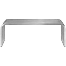 Load image into Gallery viewer, Pipe 47&quot; Stainless Steel Bench by Modway
