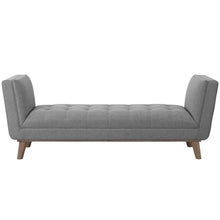 Load image into Gallery viewer, Haven Tufted Button Upholstered Fabric Accent Bench by Modway
