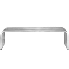 Load image into Gallery viewer, Pipe 60&quot; Stainless Steel Bench by Modway
