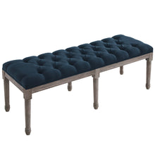 Load image into Gallery viewer, Province French Vintage Upholstered Fabric Bench by Modway
