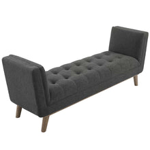 Load image into Gallery viewer, Haven Tufted Button Upholstered Fabric Accent Bench by Modway
