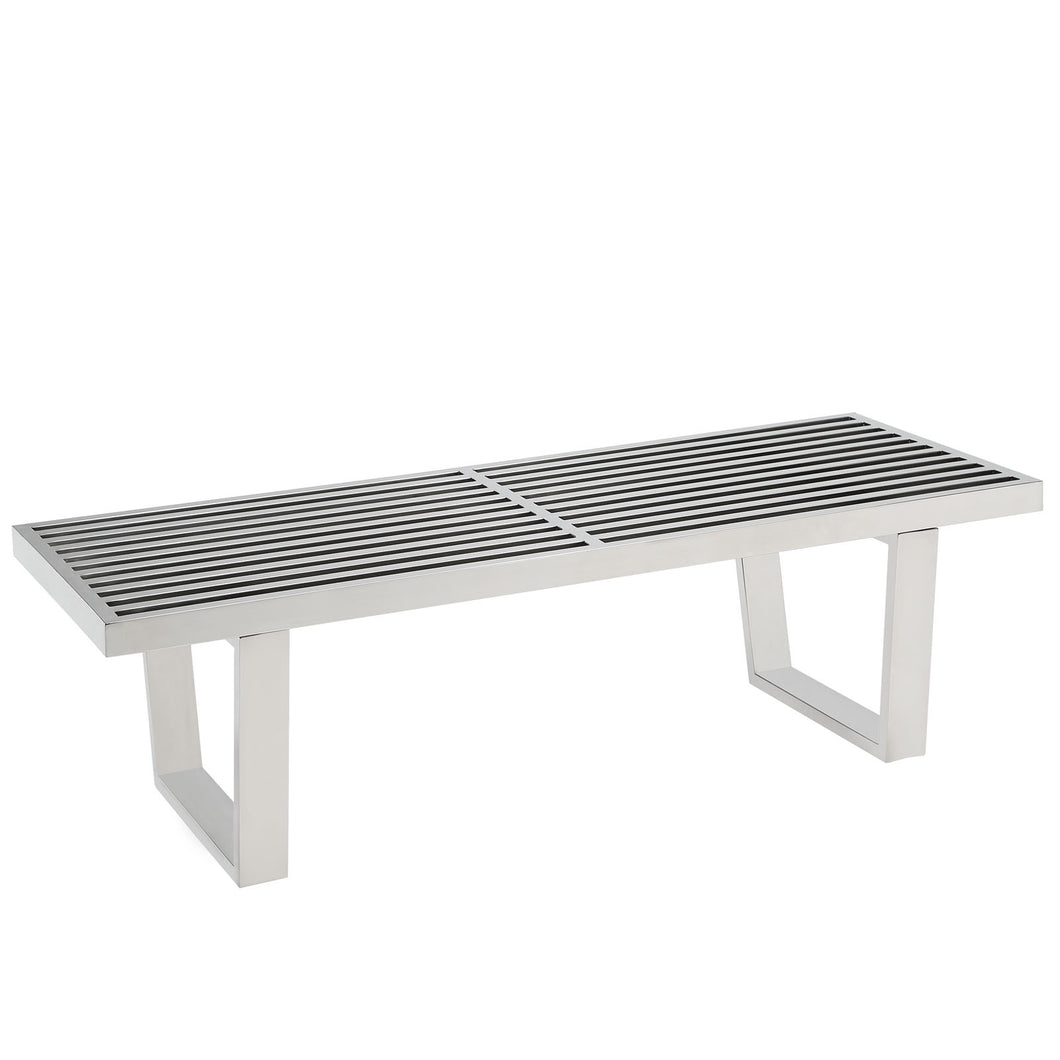 Sauna 4' Stainless Steel Bench by Modway