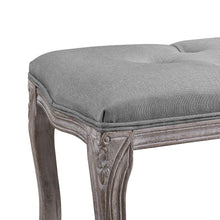 Load image into Gallery viewer, Regal Vintage French Upholstered Fabric Bench by Modway
