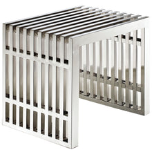 Load image into Gallery viewer, Gridiron Small Stainless Steel Bench by Modway
